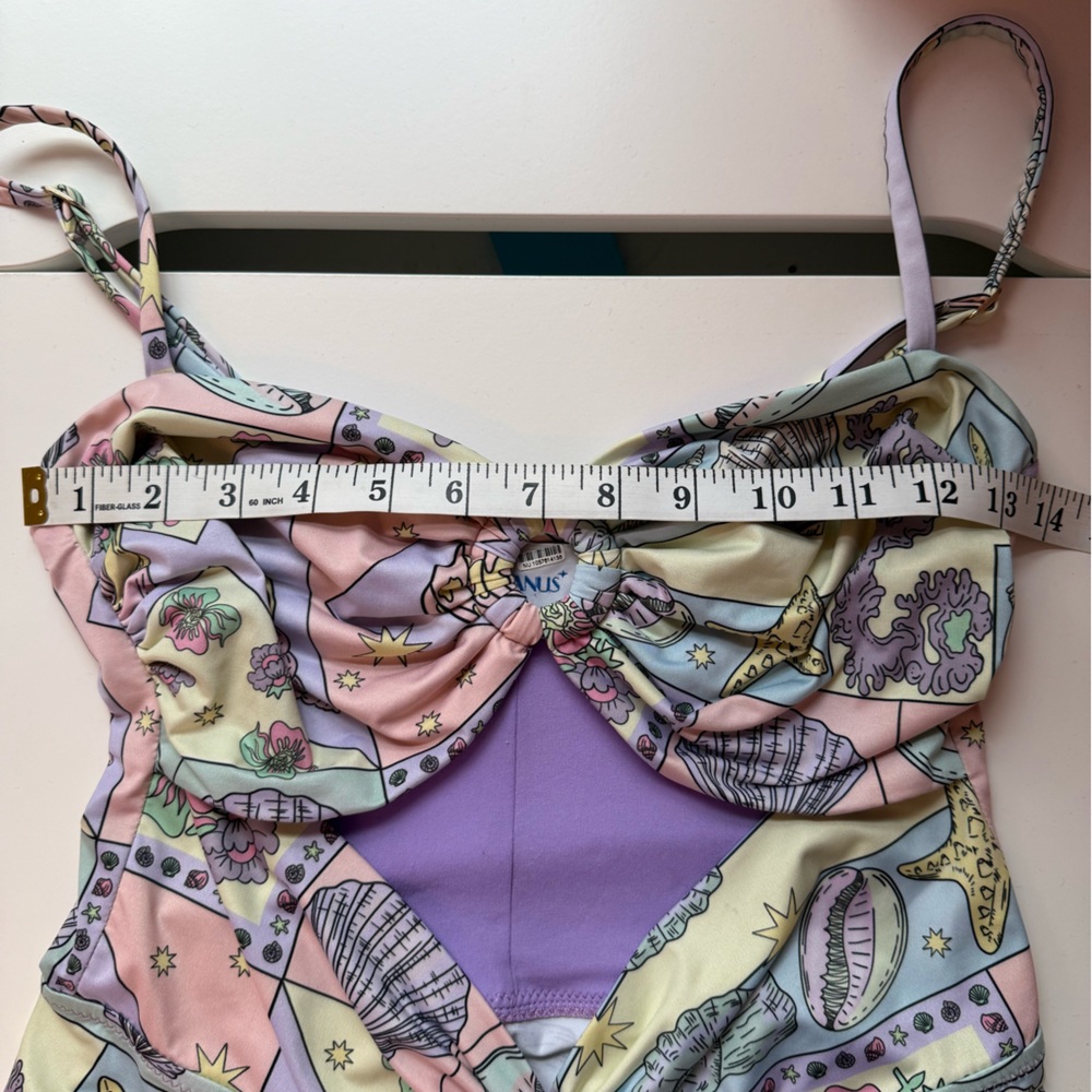 Oceanus Zoe Cutout Dress Maxi Colorful with cutouts and slit Medium - Picture 13 of 16